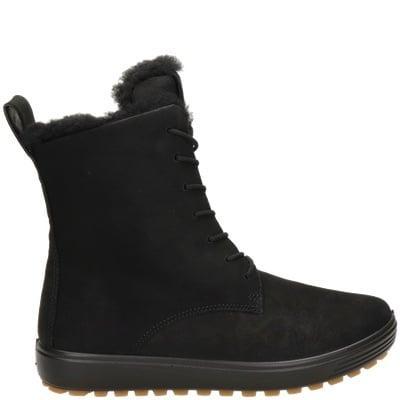 Ecco Soft 7 Tred veterboots voor dames in het Zwart, Kleding | Dames, Schoenen, Lage of Enkellaarzen, Zwart, Nieuw, Verzenden