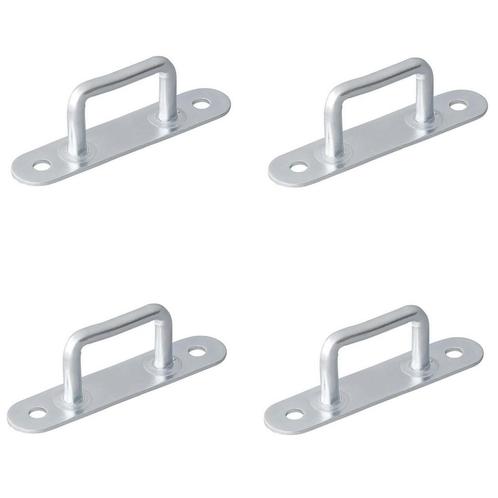 ProPlus Rechthoekige zeilringen - staal - 36 mm - 4 stuks..., Caravans en Kamperen, Voortenten en Luifels, Nieuw, Ophalen of Verzenden
