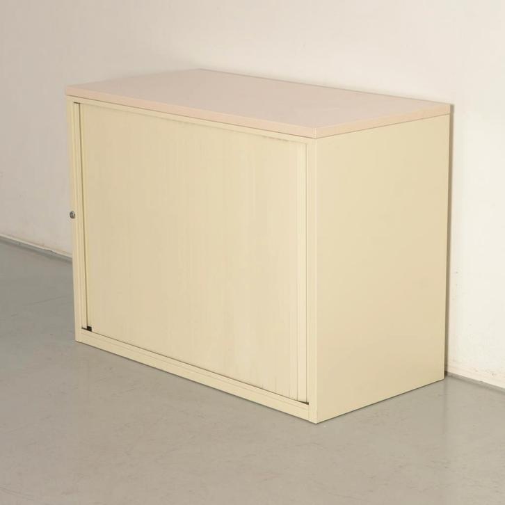 Mibra roldeurkast, creme, 76 x 100 cm, incl. 1 legbord, Zakelijke goederen, Kantoor en Winkelinrichting | Kantoormeubilair en Inrichting