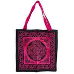 Tote Bag Katoen - Roze/ Zwart (45 cm), Nieuw, Verzenden