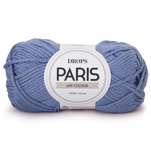 DROPS Paris Uni Colour - 30 jeansblauw - Katoen Garen, Hobby en Vrije tijd, Breien en Haken, Ophalen of Verzenden