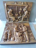 C A. MORAND - 2 Grandes et très jolies sculptures en bois de