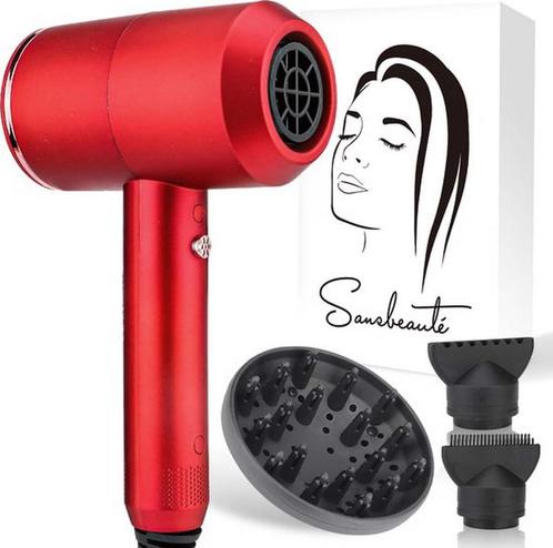 Sansbeauté® Föhn met Diffuser Ionische Haardroger Borstel, Sieraden, Tassen en Uiterlijk, Uiterlijk | Haarverzorging, Nieuw, Ophalen of Verzenden