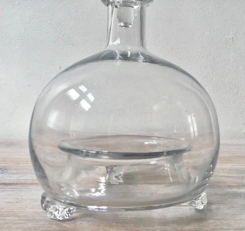 Fles - antieke wespenvanger in mondgeblazen glas, Antiek en Kunst, Antiek | Keukenbenodigdheden