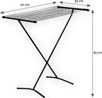 2dekans | BRASQ Droogrek Staand Zwart - 8 meter - Wasdroger, Tuin en Terras, Droogmolens en Wasrekken, Ophalen of Verzenden, Zo goed als nieuw