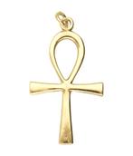 Gouden Ankh kruis groot ketting hanger, Verzenden, Nieuw