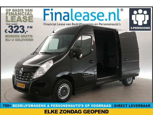 Renault Master T35 2.3 dCi L2H2 146PK Airco 2xSchuifd €323pm, Auto's, Bestelauto's, Lease, Handgeschakeld, Diesel, Renault, Zwart