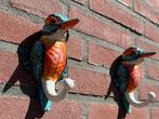 Decoratief ornament (2) - Set van twee ijsvogels