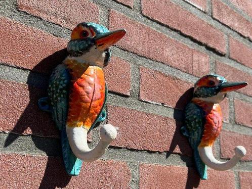 Decoratief ornament (2) - Set van twee ijsvogels, Antiek en Kunst, Curiosa en Brocante