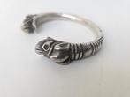 Kada-armband met Makara-hoofden - Zilver - India - Begin 20e