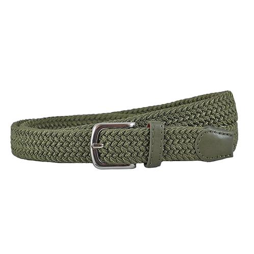 Houtkamp Smalle Elastische Dames Riem - Groen - 90, Kleding | Dames, Riemen en Ceinturen, 100 cm of meer, Nieuw, 3 tot 5 cm, Verzenden