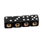 TT-products ventieldoppen Dice Black dobbelstenen 4 stuks, Auto diversen, Ophalen of Verzenden, Nieuw