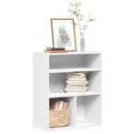 vidaXL Boekenkast 60x30x71,5 cm bewerkt hout wit, Verzenden, Nieuw, Overige houtsoorten