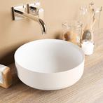 MONDIAZ COSS Waskom solid surface 36cm kleur Linen / Talc, Doe-het-zelf en Verbouw, Sanitair, Ophalen of Verzenden, Nieuw, Overige typen