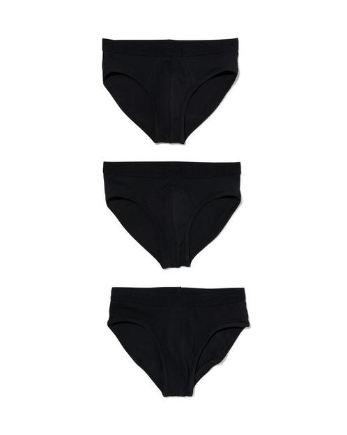 HEMA Herenslips - 3 stuks zwart 4=35% / 3=25% / 2=15%, Kleding | Heren, Overige Herenkleding, Nieuw, Verzenden