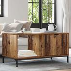 vidaXL Salontafel Oud hout 90 x 49 x 46 cm Bewerkt hout, Huis en Inrichting, Tafels | Salontafels, Minder dan 50 cm, Verzenden
