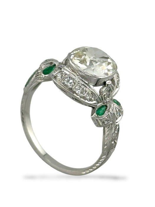 Ring Platina, Platina ring met 2,71 karaat diamant - 2.71ct., Sieraden, Tassen en Uiterlijk, Ringen