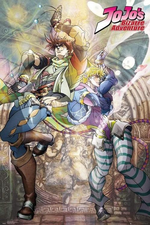 Poster Jojos Bizarre Adventure Joseph and Ceasar 61x91,5cm, Verzamelen, Posters, Nieuw, A1 t/m A3, Verzenden