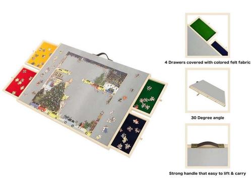 Feel Home - Puzzelbord Luxury - Opbergsysteem met 4 lades en, Huis en Inrichting, Woonaccessoires | Overige, Zo goed als nieuw