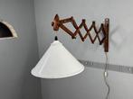 Lamp - Hout, Metaal - Grote vintage jaren 60 houten