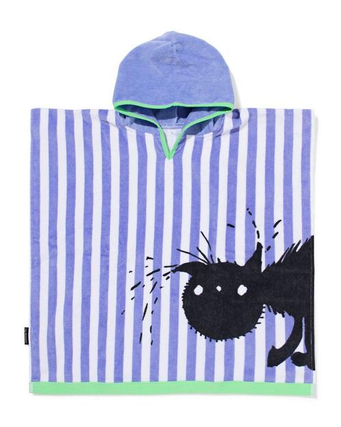 HEMA Siepie kinder strandponcho 60x60cm velours, Huis en Inrichting, Badkamer | Badtextiel en Accessoires, Nieuw, Verzenden