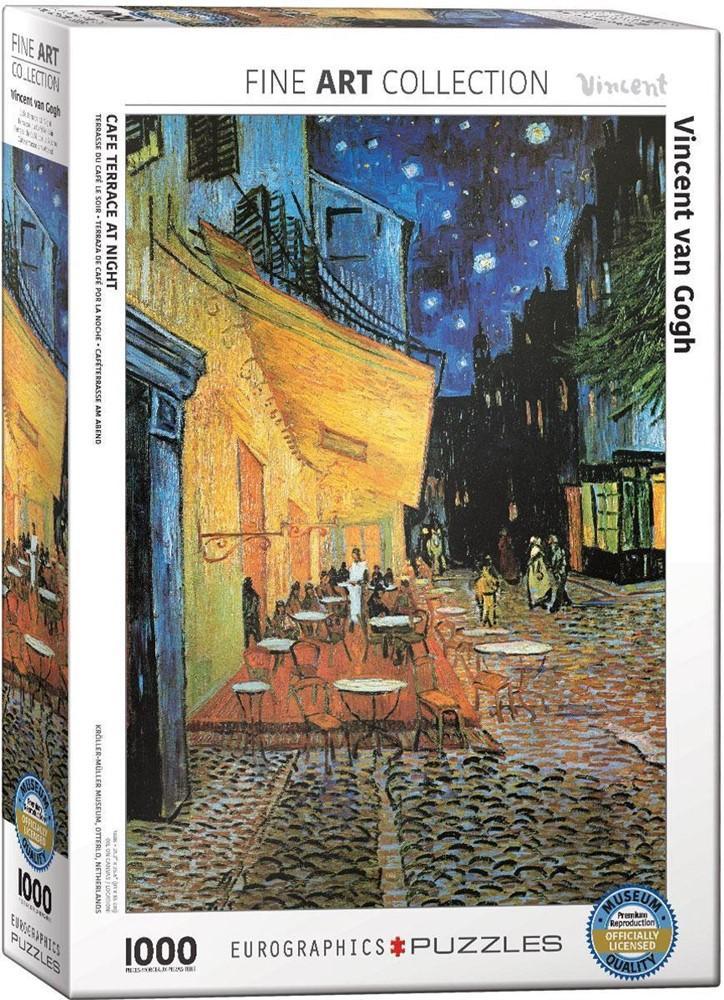 Café Terrace at Night - Vincent van Gogh Puzzel (1000, Hobby en Vrije tijd, Denksport en Puzzels, Nieuw, Verzenden