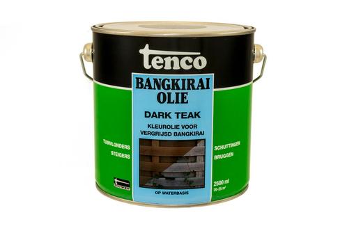Tenco bangkiraiolie 2,5 liter, dark teak, bus, Doe-het-zelf en Verbouw, Verf, Beits en Lak, Nieuw, Verzenden