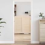 vidaXL Draaideuren louvredesign 1-paar 90x80 cm massief, Verzenden, Nieuw