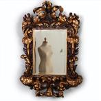 Grote formaat Italiaans barok spiegel  hout geneden lijst ve, Antiek en Kunst, Antiek | Spiegels, Ophalen of Verzenden