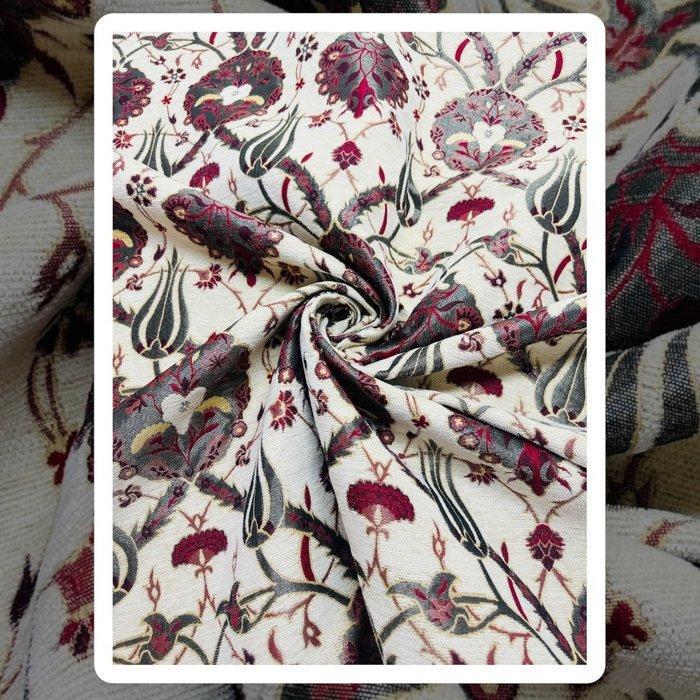 Luxe fluwelen bekledingsstof - Meubelstof - 600 cm - 140 cm, Antiek en Kunst, Antiek | Kleden en Textiel