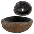 Wasbak | Wastafel | Natuursteen | 30-35x25-30cm | Ovaal |, Doe-het-zelf en Verbouw, Verzenden, Nieuw, Steen, Wastafel