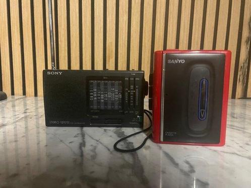 Sony, sanyo - Sanyo MGP23 Walkman & Sony portable radio, Audio, Tv en Foto, Radio's