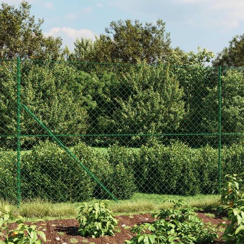 vidaXL Gaashek 2,2x10 m groen, Tuin en Terras, Schuttingen, Nieuw, IJzer, Verzenden