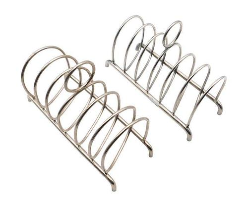 Christofle - Sandwichbord (2) - Porta toast Placcato Argento, Antiek en Kunst, Antiek | Meubels | Tafels