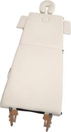 Houten massagetafel - 2 segmenten - verstelbaar - crème E.., Sport en Fitness, Massageproducten, Ophalen of Verzenden, Nieuw