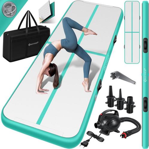 KESSER® Gymnastiekmat - Airtrack - Turnmat - 4M - Mintgroen, Huis en Inrichting, Overige Huis en Inrichting, Nieuw, Verzenden
