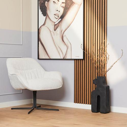 Fauteuil Mila | Off White, Huis en Inrichting, Fauteuils, Nieuw, Ophalen of Verzenden