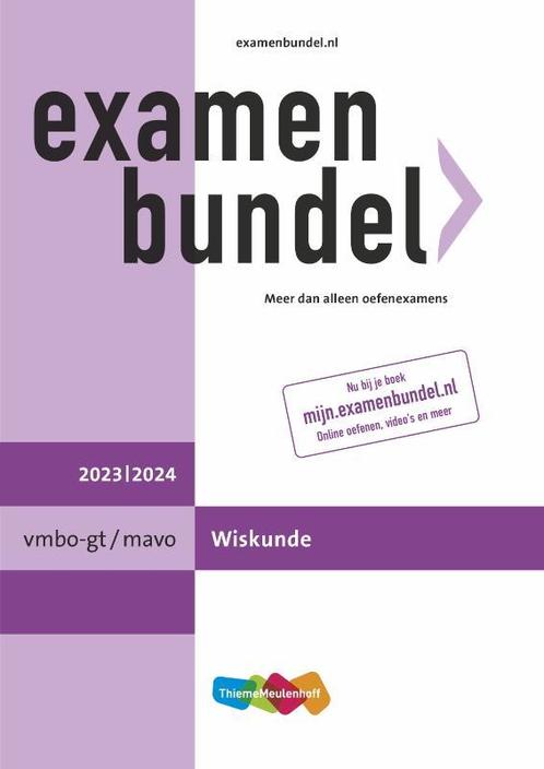 Examenbundel vmbo gtmavo Wiskunde 20232024 9789006648515, Boeken, Studieboeken en Cursussen, Zo goed als nieuw, Verzenden