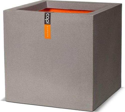 Capi Europe Bloempot vierkant Smooth NL 30x30x30cm Grijs, Tuin en Terras, Bloempotten, Ophalen of Verzenden