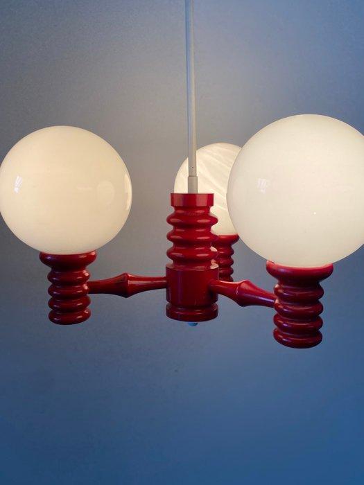 Massive - Plafondlamp - Glas, Hout, Metaal, Antiek en Kunst, Antiek | Lampen