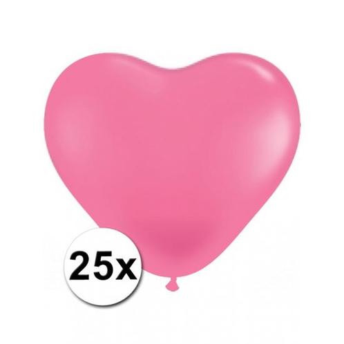 25x Hart ballonnen roze - Ballonnen, Hobby en Vrije tijd, Feestartikelen, Verzenden
