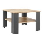 Houten Salontafel - 60 x 60 cm - Donkergrijs / Houtkleur - 2, Huis en Inrichting, Tafels | Salontafels, Verzenden, Nieuw