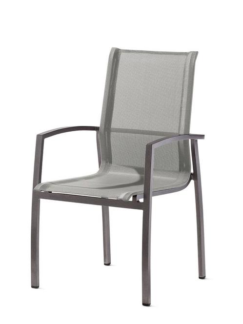 Sieger Tonga Stapelstoel Aluminium/Textilux -, Huis en Inrichting, Stoelen, Ophalen of Verzenden
