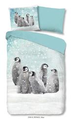 Good morning kinderdekbedovertrek Pinguïns - flanel - 140x22, Kinderen en Baby's, Kinderkamer | Beddengoed, Nieuw, Verzenden