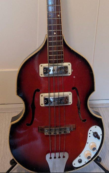 Egmond - Lion - - Akoestische basgitaar - Nederland - 1969, Muziek en Instrumenten, Snaarinstrumenten | Gitaren | Akoestisch