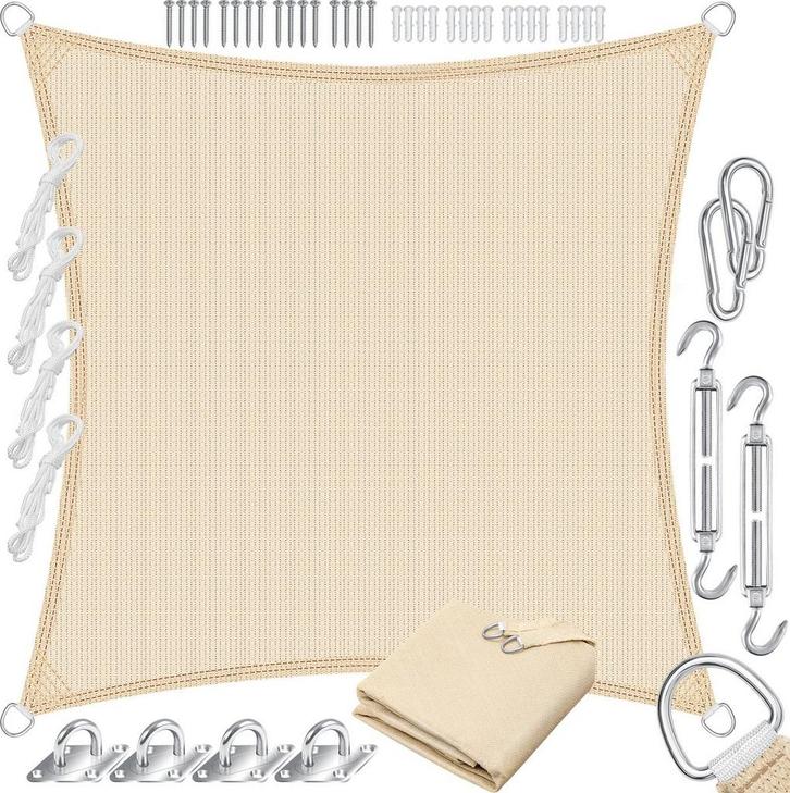 Schaduwdoek - zonnezeil zonwering en windbescherming -, Tuin en Terras, Tuinsets en Loungesets, Verzenden