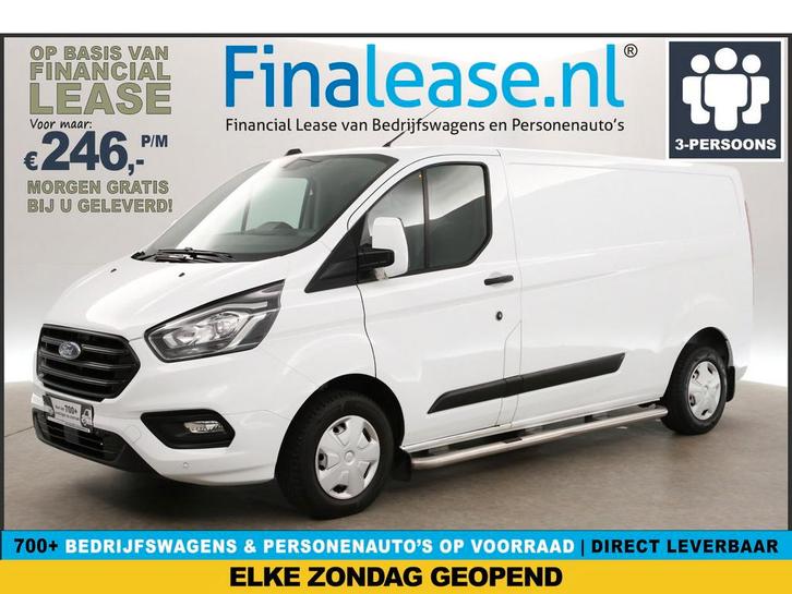 Ford Transit Custom 300 2.0 TDCI L2H1 Airco Cruise PDC LED, Auto's, Bestelauto's, Lease, Handgeschakeld, Diesel, ABS, Boordcomputer