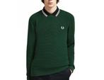 Fred Perry - Waffle Textured Crew Neck Jumper - S, Nieuw