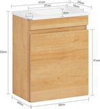 2dekans | SoBuy Wastafelkast - Bzr169-n - Spaanplaat &, Ophalen of Verzenden, Zo goed als nieuw