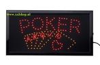 Poker LED bord verlichting lichtbak reclamebord pokerroom, Verzamelen, Verzenden, Nieuw